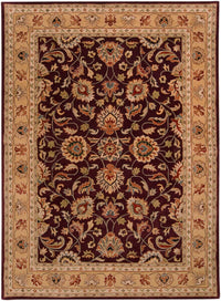 Surya Caesar Cae-1024 Burgundy, Khaki, Dark Red, Camel Area Rug