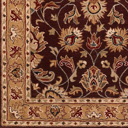 Surya Caesar Cae-1024 Burgundy, Khaki, Dark Red, Camel Area Rug