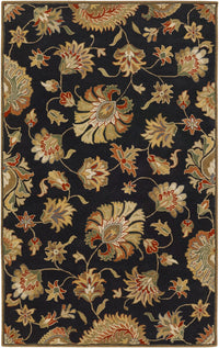 Surya Caesar cae-1027 Black / Brown / Gold / Red Area Rug