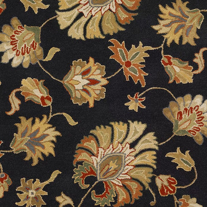 Surya Caesar cae-1027 Black / Brown / Gold / Red Area Rug