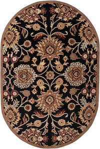 Surya Caesar cae-1053 Maroon / Red Clay / Jet Black Area Rug