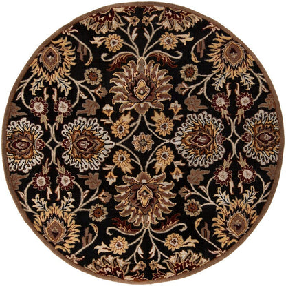 Surya Caesar cae-1053 Maroon / Red Clay / Jet Black Area Rug