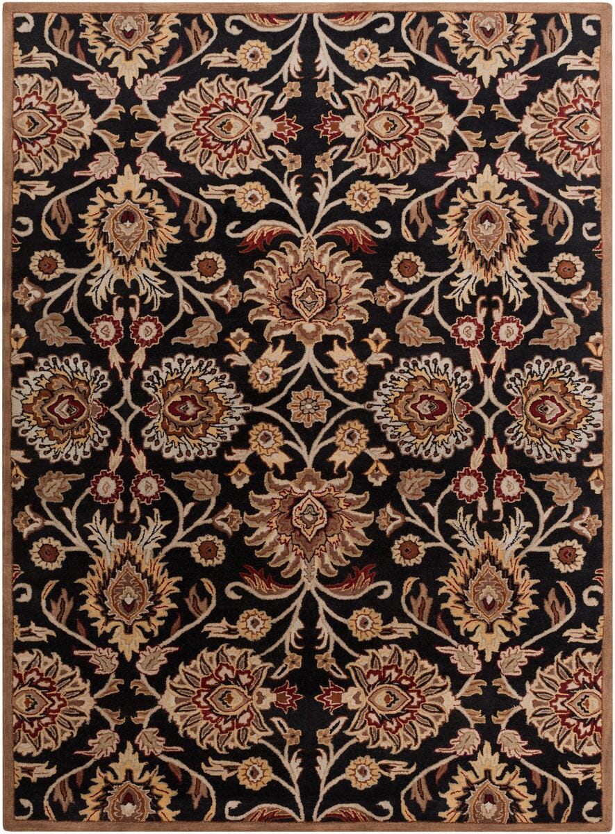 Surya Caesar cae-1053 Maroon / Red Clay / Jet Black Area Rug