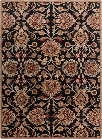 Surya Caesar cae-1053 Maroon / Red Clay / Jet Black Area Rug