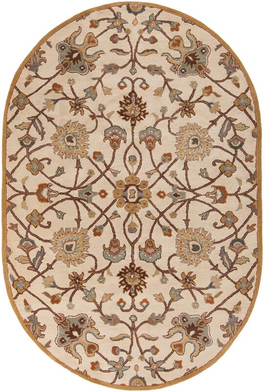 Surya Caesar Cae-1081 Khaki, Medium Gray, Camel Area Rug