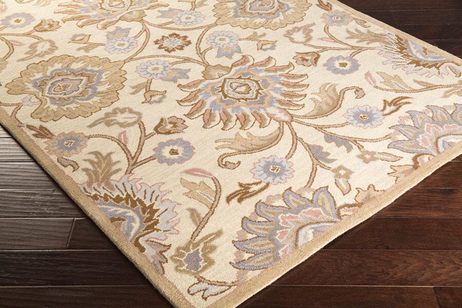 Surya Caesar Cae-1109 Antique White / Driftwood Brown Rugs.