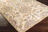 Surya Caesar Cae-1109 Antique White / Driftwood Brown Rugs.