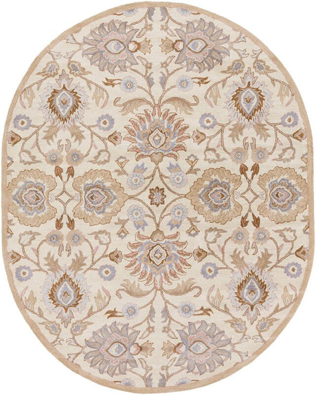 Surya Caesar Cae-1109 Antique White / Driftwood Brown Rugs.