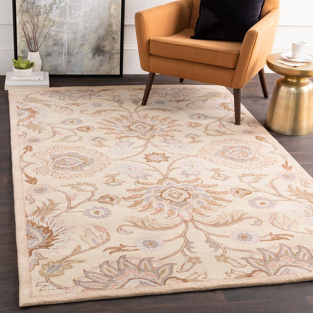 Surya Caesar Cae-1109 Antique White / Driftwood Brown Rugs.