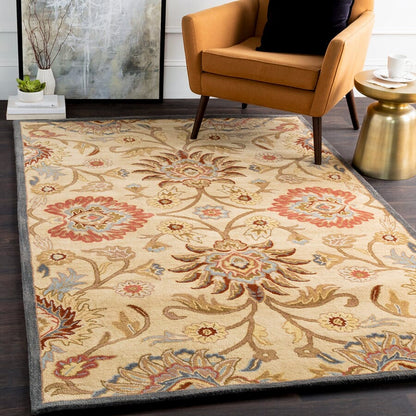 Surya Caesar Cae-1116 Khaki / Night Sky / Brick Red Area Rug