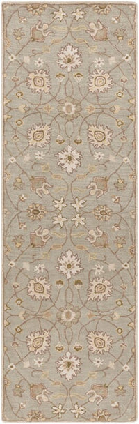 Surya Caesar Cae-1121 Bone / Pigeon Gray / Palm Green Area Rug