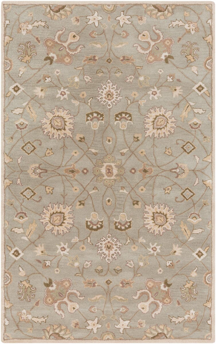 Surya Caesar Cae-1121 Bone / Pigeon Gray / Palm Green Area Rug