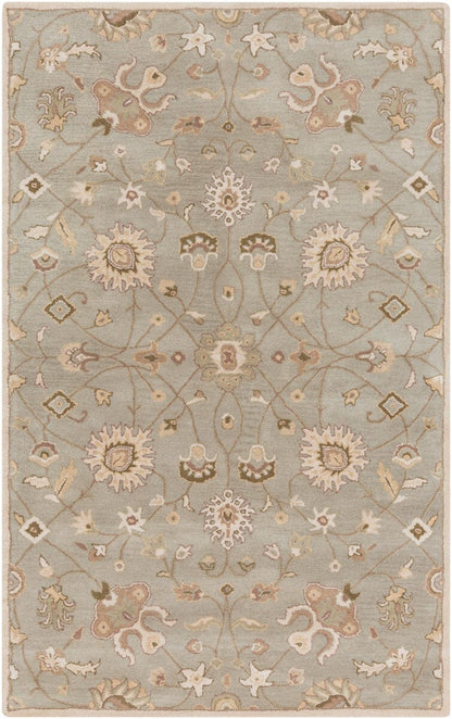 Surya Caesar Cae-1121 Bone / Pigeon Gray / Palm Green Area Rug