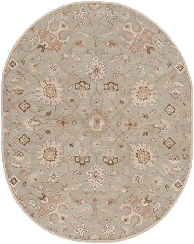 Surya Caesar Cae-1121 Bone / Pigeon Gray / Palm Green Area Rug