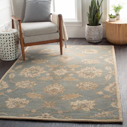 Surya Caesar Cae-1156 Slate / Ivory / Olive / Taupe Area Rug