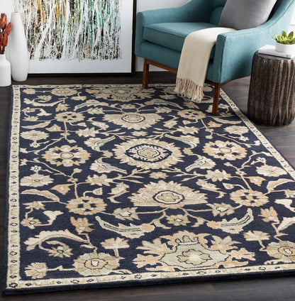 Surya Caesar Cae-1164 Navy / Beige / Moss / Taupe / Olive Area Rug