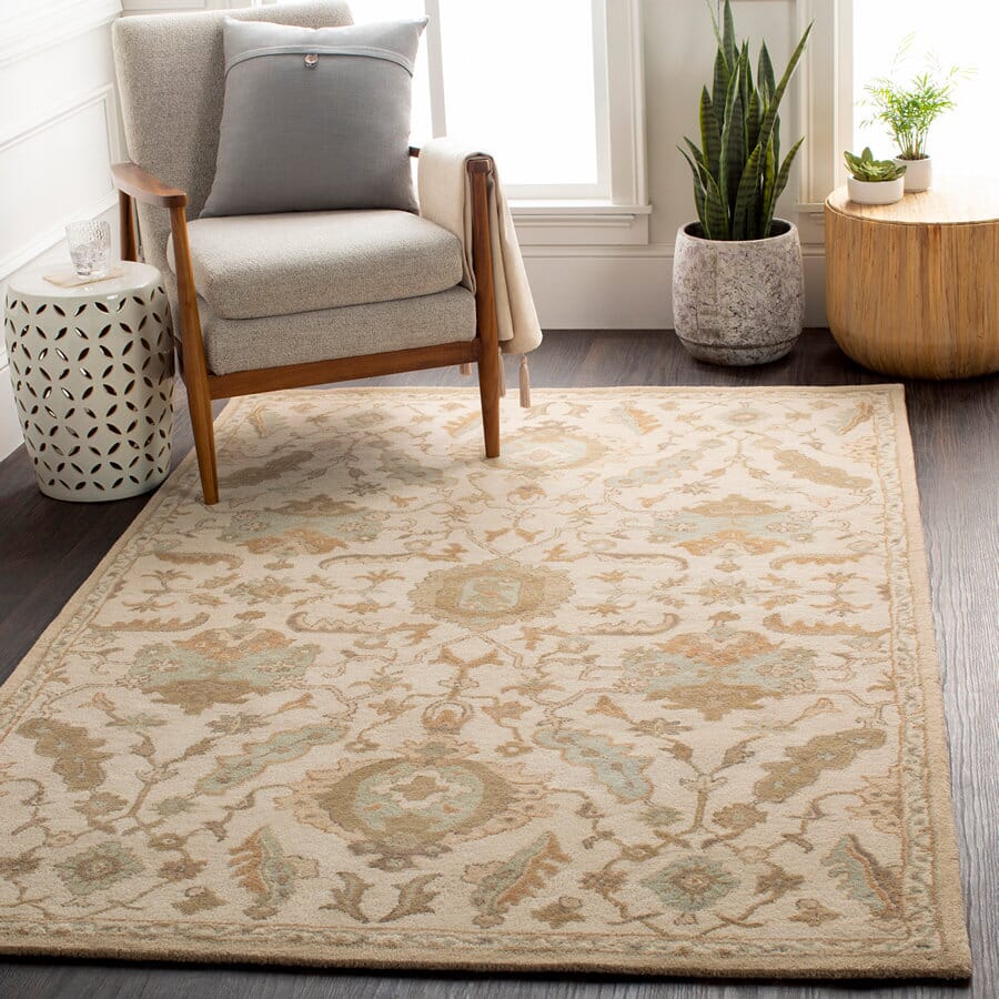 Surya Caesar Cae-1166 Ivory / Gold / Olive / Olive / Moss Area Rug