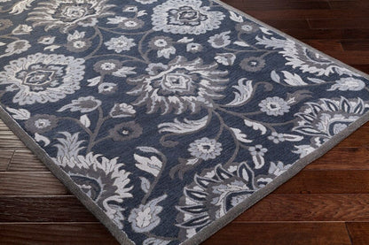 Surya Caesar Cae-1191 Navy, Charcoal, Medium Gray, Denim Area Rug