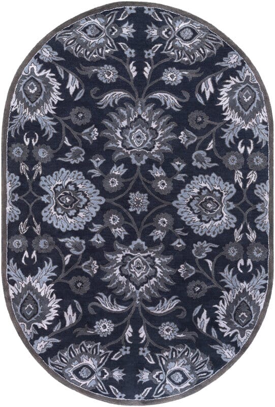 Surya Caesar Cae-1191 Navy, Charcoal, Medium Gray, Denim Area Rug