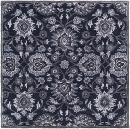 Surya Caesar Cae-1191 Navy, Charcoal, Medium Gray, Denim Area Rug