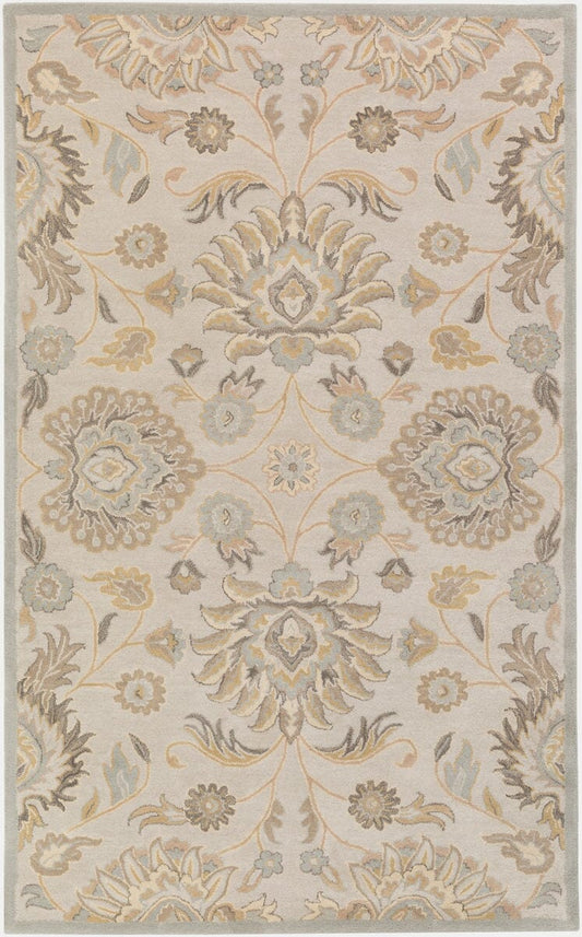 Surya Caesar Cae-1192 Light Gray, Khaki, Camel, Cream Area Rug