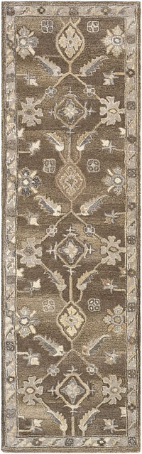 Surya Caesar Cae-1200 Dark Brown, Charcoal, Taupe, Khaki Area Rug