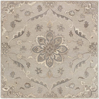 Surya Caesar Cae-1201 Taupe, Charcoal, Beige, Dark Brown Area Rug