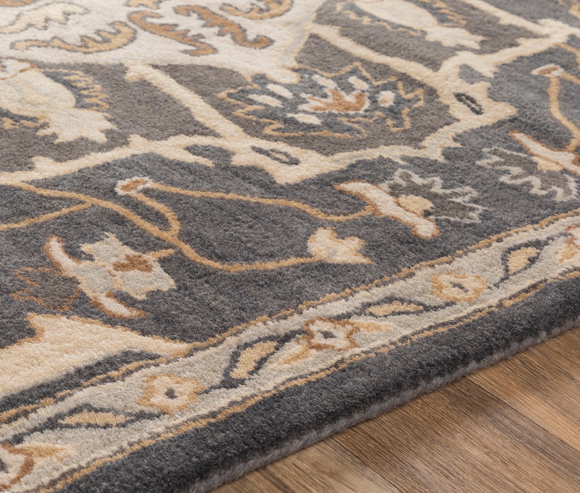 Surya Caesar Cae-1216 Charcoal, Brown Area Rug