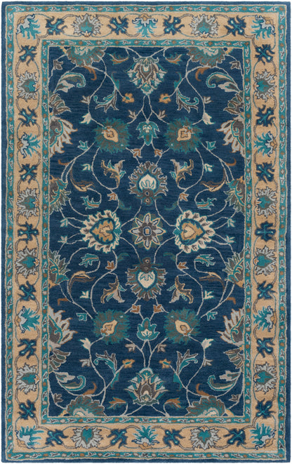 Surya Caesar Cae-1220 Dark Blue, Teal Area Rug