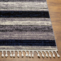 Surya Casablanca Shag Cag-2310 Black Area Rug