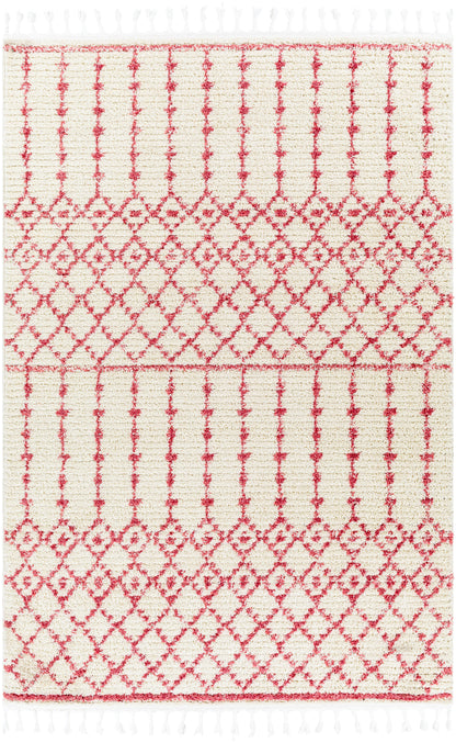 Surya Casablanca Shag Cag-2311 Red Area Rug