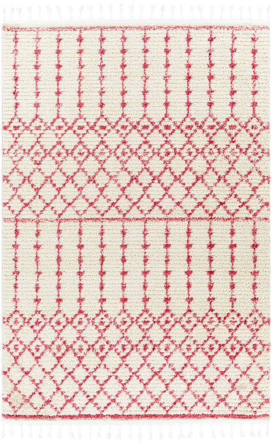 Surya Casablanca Shag Cag-2311 Red Area Rug