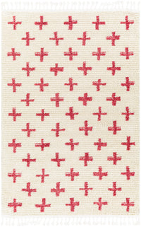 Surya Casablanca Shag Cag-2312 Red Area Rug