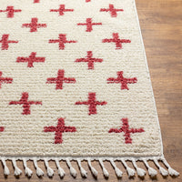 Surya Casablanca Shag Cag-2312 Red Area Rug