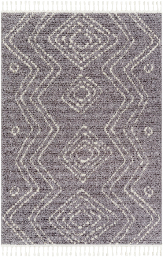 Surya Casablanca Shag Cag-2314 Grey Area Rug