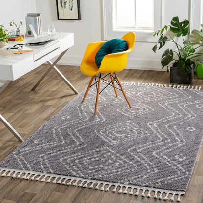 Surya Casablanca Shag Cag-2314 Grey Area Rug