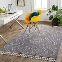 Surya Casablanca Shag Cag-2314 Grey Area Rug