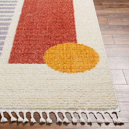 Surya Casablanca Shag Cag-2320 Multi-Color Area Rug