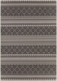 Chandra Calcutta Cal1553 Beige / Charcoal Striped Area Rug