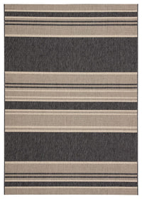 Jaipur Catamaran Pilot Cam04 Gray Striped Area Rug