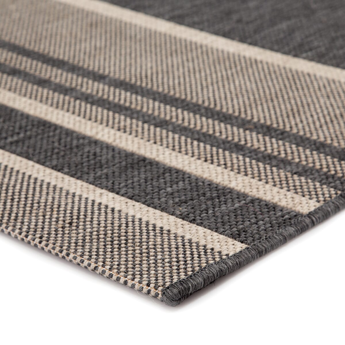 Jaipur Catamaran Pilot Cam04 Gray Striped Area Rug