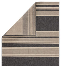 Jaipur Catamaran Pilot Cam04 Gray Striped Area Rug