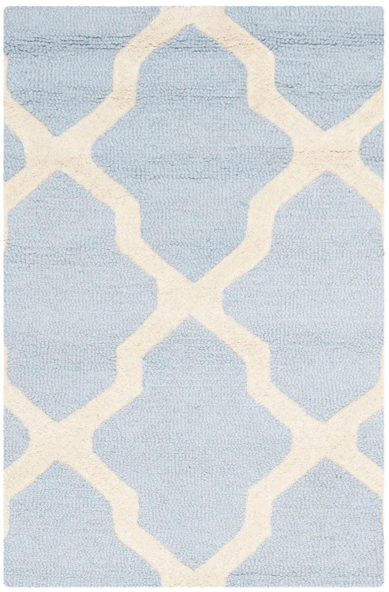 Safavieh Cambridge Cam121A Light Blue / Ivory Geometric Area Rug