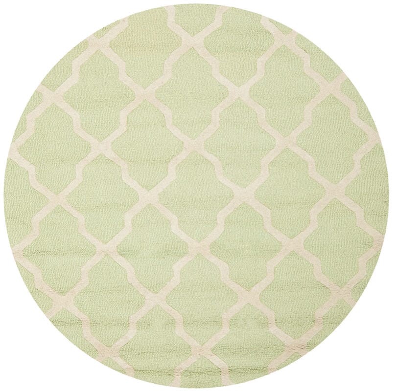 Safavieh Cambridge Cam121B Light Green / Ivory Geometric Area Rug