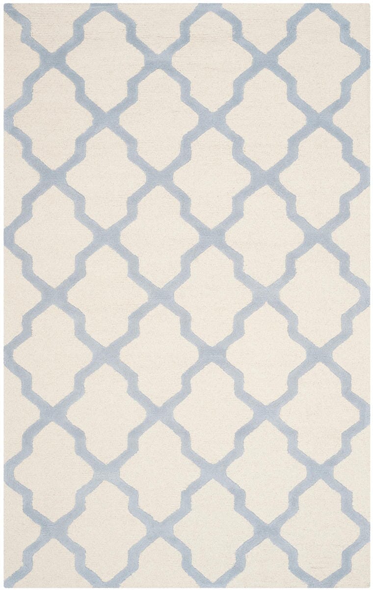 Safavieh Cambridge Cam121F Ivory / Light Blue Geometric Area Rug