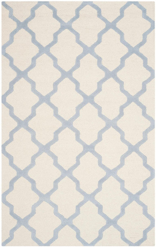 Safavieh Cambridge Cam121F Ivory / Light Blue Geometric Area Rug