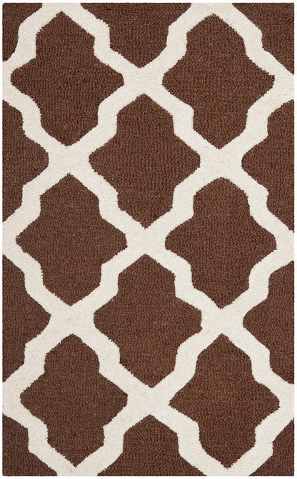 Safavieh Cambridge Cam121H Dark Brown / Ivory Geometric Area Rug