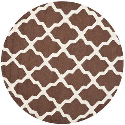 Safavieh Cambridge Cam121H Dark Brown / Ivory Geometric Area Rug