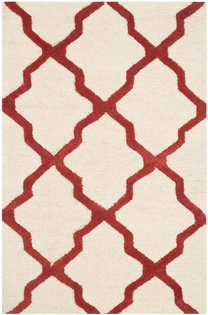 Safavieh Cambridge Cam121I Ivory / Rust Geometric Area Rug