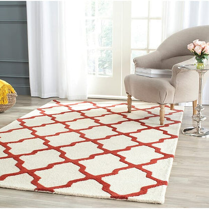 Safavieh Cambridge Cam121I Ivory / Rust Geometric Area Rug